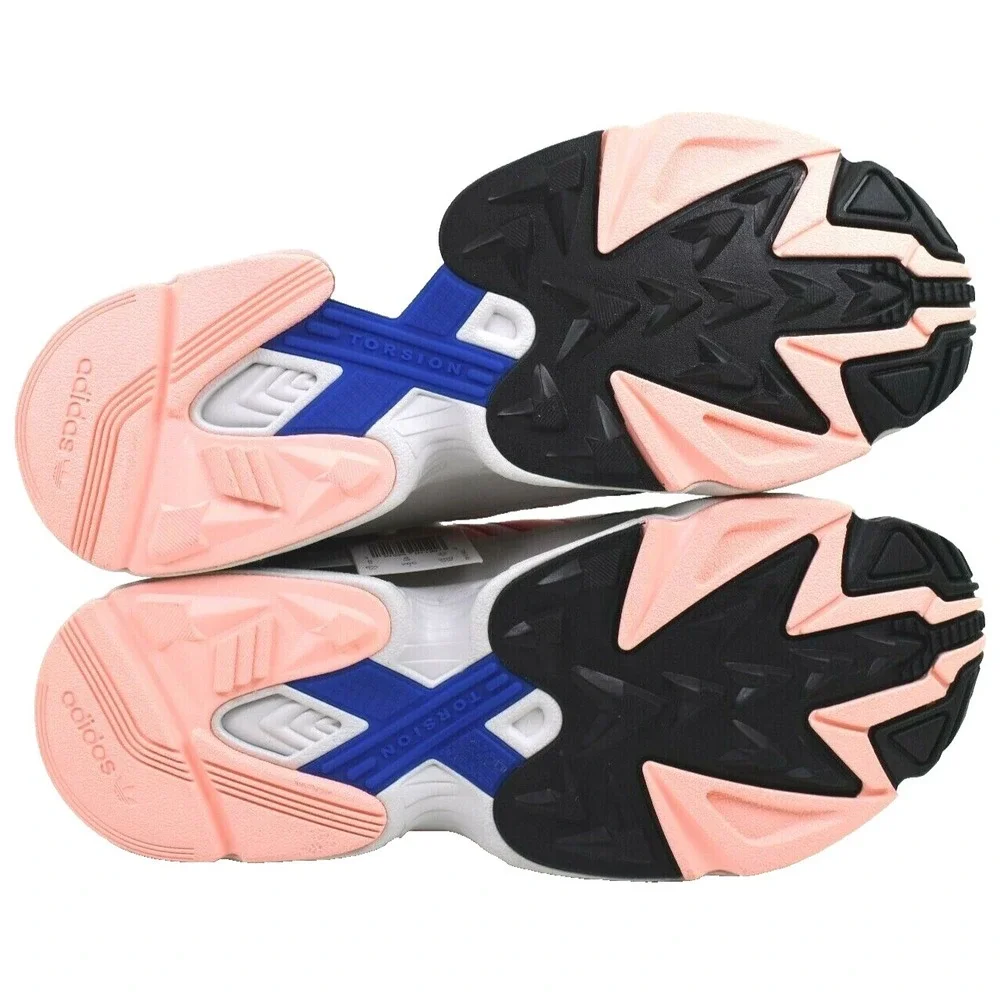 Adidas Yung-1 Men's Blue Light Coral Leather Athletic Sneaker Shoe Sz 8.5 BD7654
